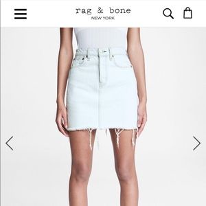Rag & Bone Vintage High-Rise Mini Skirt